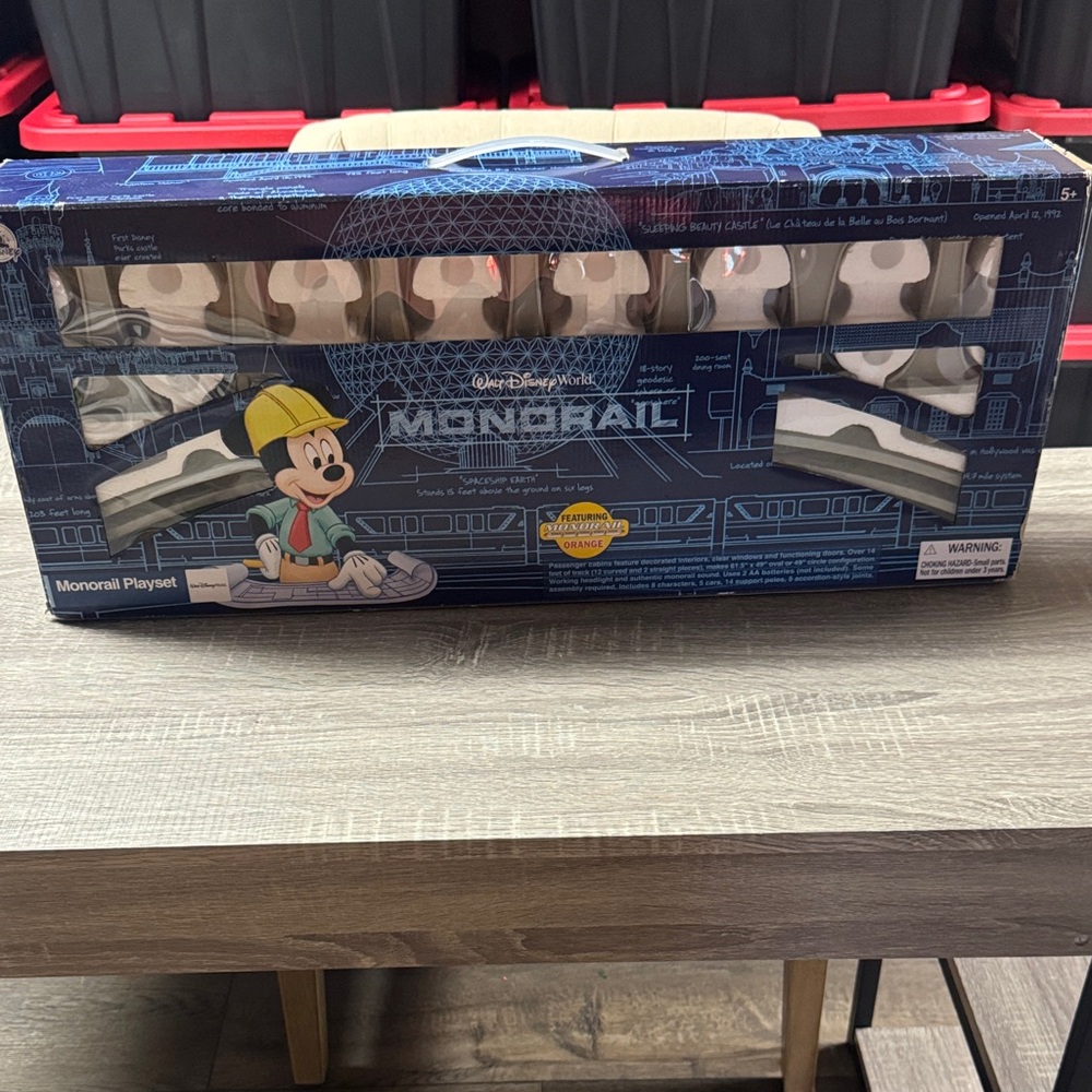 Disney Monorail Playset with Blue and White Design